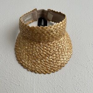 Hemlock Hat Co. Capri Straw Woven Visor NWT